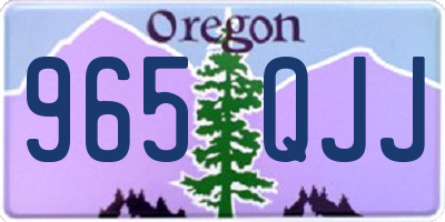 OR license plate 965QJJ