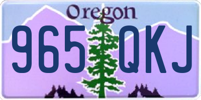 OR license plate 965QKJ