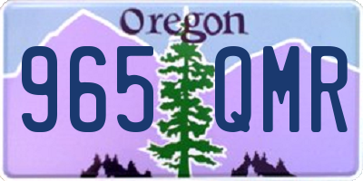 OR license plate 965QMR