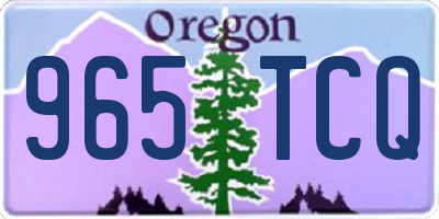OR license plate 965TCQ