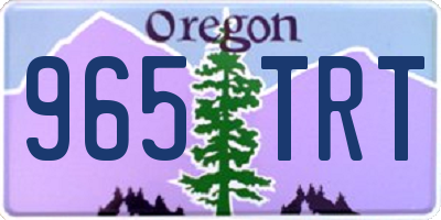OR license plate 965TRT