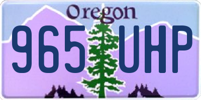 OR license plate 965UHP