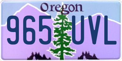 OR license plate 965UVL