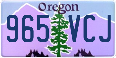 OR license plate 965VCJ