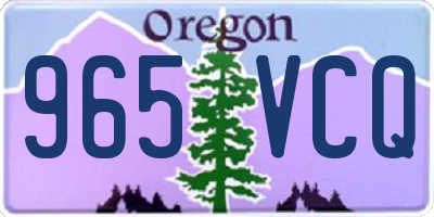 OR license plate 965VCQ