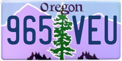 OR license plate 965VEU