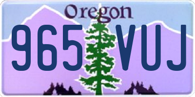 OR license plate 965VUJ
