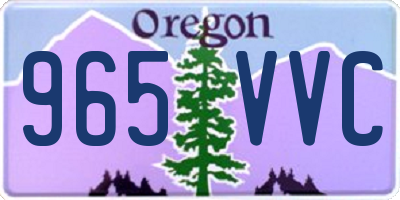 OR license plate 965VVC