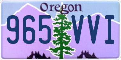 OR license plate 965VVI