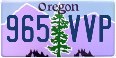OR license plate 965VVP