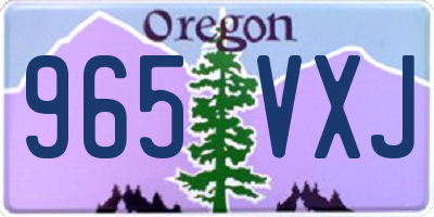 OR license plate 965VXJ