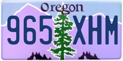 OR license plate 965XHM