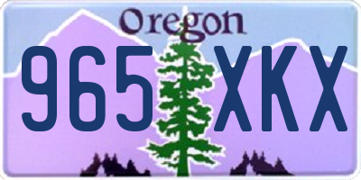 OR license plate 965XKX