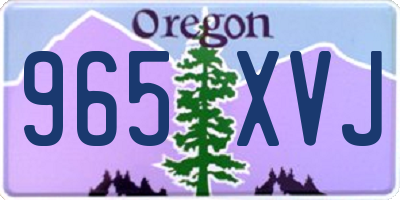 OR license plate 965XVJ