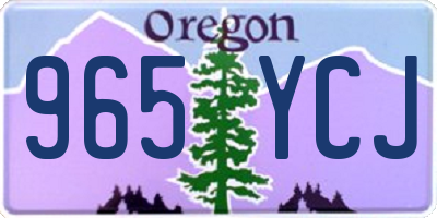 OR license plate 965YCJ