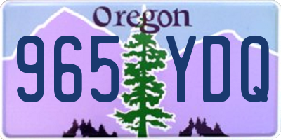 OR license plate 965YDQ
