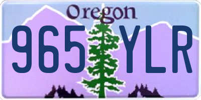 OR license plate 965YLR