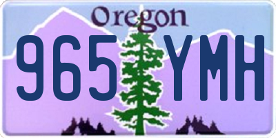 OR license plate 965YMH
