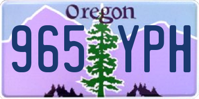 OR license plate 965YPH
