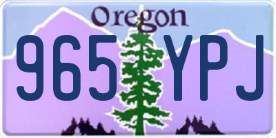 OR license plate 965YPJ