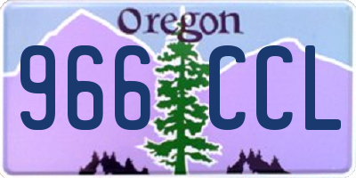 OR license plate 966CCL