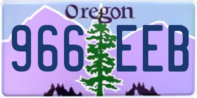 OR license plate 966EEB