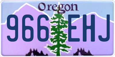 OR license plate 966EHJ