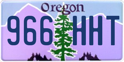 OR license plate 966HHT