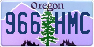 OR license plate 966HMC