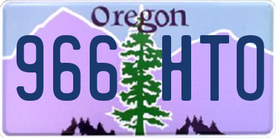 OR license plate 966HTO