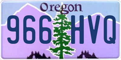 OR license plate 966HVQ