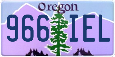 OR license plate 966IEL