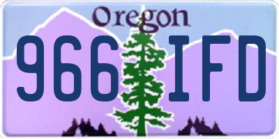 OR license plate 966IFD