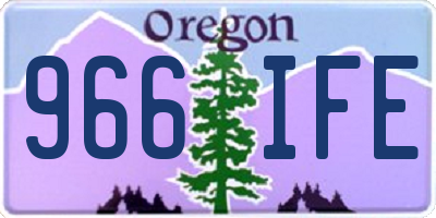 OR license plate 966IFE