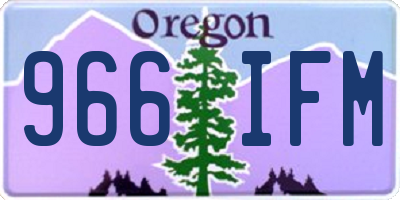 OR license plate 966IFM