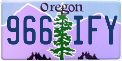 OR license plate 966IFY