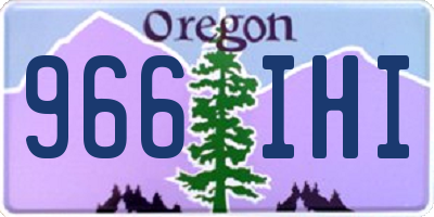 OR license plate 966IHI
