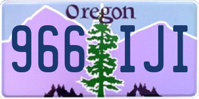 OR license plate 966IJI