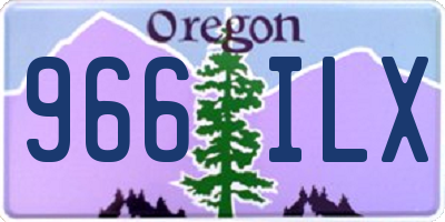 OR license plate 966ILX