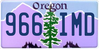 OR license plate 966IMD