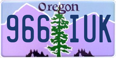 OR license plate 966IUK
