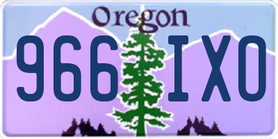 OR license plate 966IXO