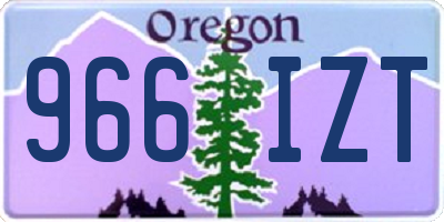 OR license plate 966IZT