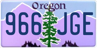 OR license plate 966JGE