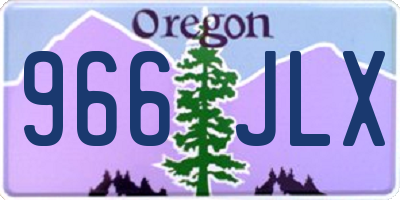 OR license plate 966JLX