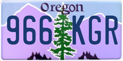 OR license plate 966KGR