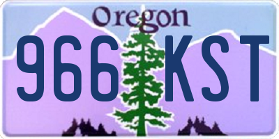 OR license plate 966KST