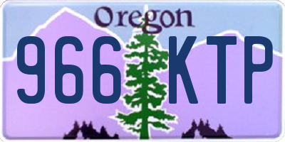 OR license plate 966KTP
