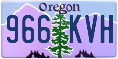 OR license plate 966KVH