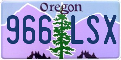 OR license plate 966LSX